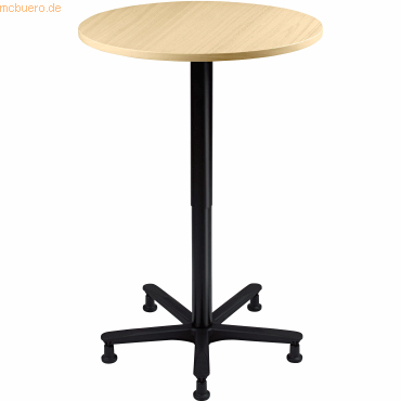 Säulentisch 80cm Ahorn/schwarz Säulentisch 80cm Ahorn/schwarz