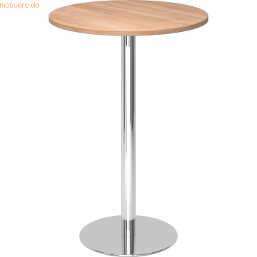 Stehtisch 80cm Nussbaum/chrom Stehtisch 80cm Nussbaum/chrom