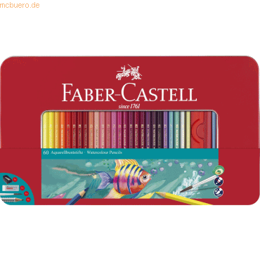Aquarellfarbstift Kinder-Aquarell farbig sortiert VE=60 Stück Metalletui Aquarellfarbstift Kinder-Aquarell farbig sortiert VE=60 Stück Metalletui