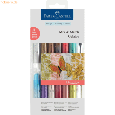Aquarellkreiden Gelatos 4x Metallic sortiert Blisterkarte Aquarellkreiden Gelatos 4x Metallic sortiert Blisterkarte