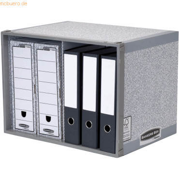 Ordnerarchiv Stax System BxHxT 56,5x41,4x40,5cm grau Ordnerarchiv Stax System BxHxT 56,5x41,4x40,5cm grau