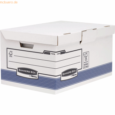 Klappdeckelbox Maxi BxHxT 39x31x56cm weiß/blau VE=2 Stück Retail Pack Klappdeckelbox Maxi BxHxT 39x31x56cm weiß/blau VE=2 Stück Retail Pack