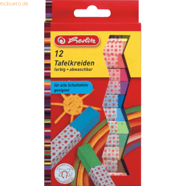 Tafelkreide VE=12 Stück farbig Tafelkreide VE=12 Stück farbig