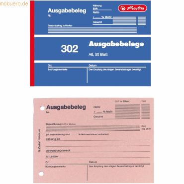 Formularbuch Ausgabebeleg A6 302 50 Blatt Formularbuch Ausgabebeleg A6 302 50 Blatt