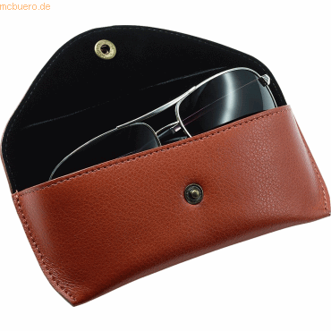 Brillen-Etui Leder 'S' klein braun Brillen-Etui Leder 'S' klein braun