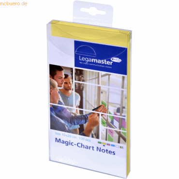 Magic-Chart Notes 10x20cm VE=100 Stück gelb Magic-Chart Notes 10x20cm VE=100 Stück gelb