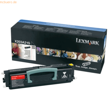 Toner Original Lexmark 0X203A21G schwarz Toner Original Lexmark 0X203A21G schwarz