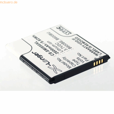 Akku für Samsung Galaxy S4 Active Li-Ion 3,7 Volt 2600 mAh schwarz