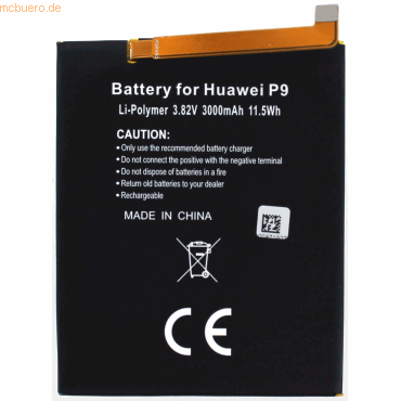Akku für Huawei P9 Lite Li-Pol 3,8 Volt 2900 mAh schwarz
