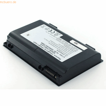 Akku für Fujitsu-Siemens Lifebook E780 Li-Ion 14,4 Volt 4400 mAh schwarz
