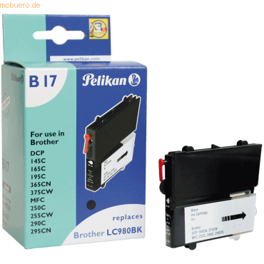 Tintenpatrone kompatibel mit Brother LC980 schwarz 10ml Tintenpatrone kompatibel mit Brother LC980 schwarz 10ml