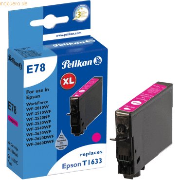 Tintenpatrone kompatibel mit Epson T1633 magenta High-Capacity Typ E78 Tintenpatrone kompatibel mit Epson T1633 magenta High-Capacity Typ E78