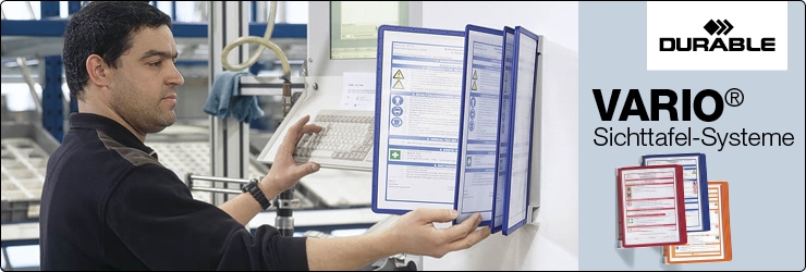 Durable Vario Sichttafel-Systeme