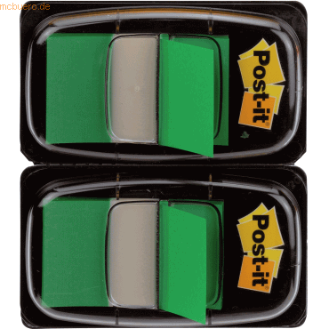 Post-it Haftstreifen Index Standard 25,4x43,2mm 50 Blatt grün VE=2 Spe