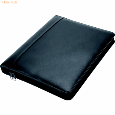 Alassio Konferenzmappen 34,5x27x4cm 680g Echt Leder schwarz