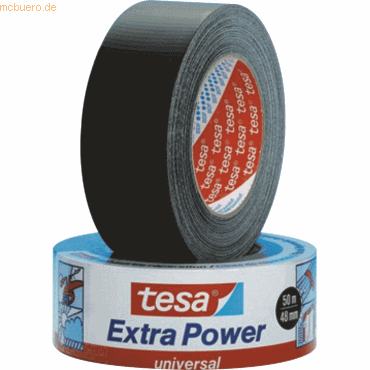 6 x Tesa Reparaturband Extra Power universal 50mm x 50m schwarz