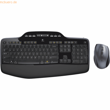 Logitech Desktop-Set MK710 wireless Tastatur + Maus schwarz