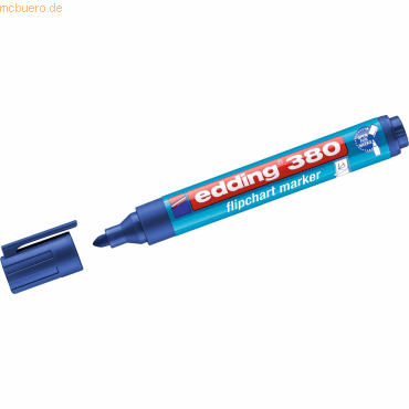 Edding Flipchartmarker edding 380 nachfüllbar ca. 1,5-3mm blau