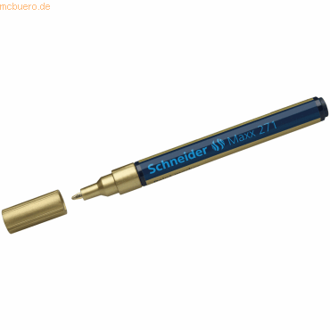 4004675009548 - Lackmarker Maxx 271 SN127153 Stift gold 1-2mm Rundspitze 4004675009548 Schneider