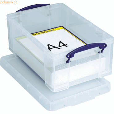 Really Useful Box Aufbewahrungsbox 9l 395x255x155mm PP transparent