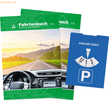 RNK Formularbuch Fahrtenbuch A5 VE=2 Stück + 1 Parkscheibe