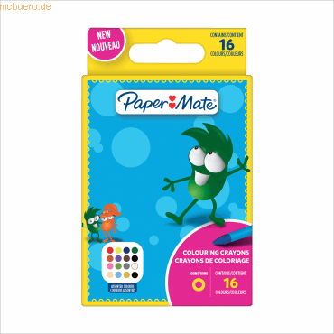 3026981682728 - Paper Mate Wachsmalstift 2168272 sort 16St 3026981682728 16 Stück 3026981682728 - Paper Mate Wachsmalstift 2168272 sort 16St 3026981682728 16 Stück