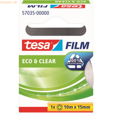 12 x Tesa Klebefilm Eco & Clear 15mmx10m transparent