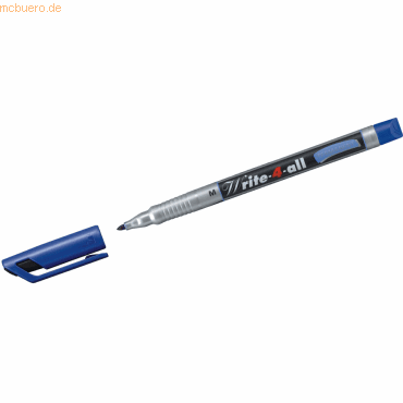 10 x Stabilo Permanentmarker Write-4-all M 1mm blau