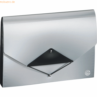 4011123503602 - Fächermappe A4 mit 13 Fächern silber schwarz 4011123503602 - Fächermappe A4 mit 13 Fächern silber schwarz