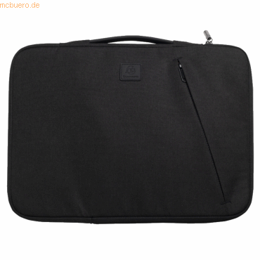 3130630171218 - Laptophülle Business für Laptops 13-14 gepolstert Griff & Reißverschlussfach B 370 x T 25 x H 280 mm Post-Consumer-Polyester schwarz 3130630171218 - Laptophülle Business für Laptops 13-14 gepolstert Griff & Reißverschlussfach B 370 x T 25 x H 280 mm Post-Consumer-Polyester schwarz