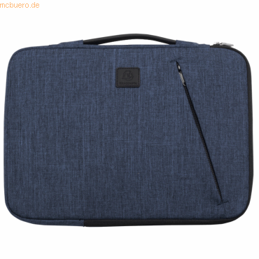 3130630171225 - Laptophülle Business für Laptops 13-14 gepolstert Griff & Reißverschlussfach B 370 x T 25 x H 280 mm Post-Consumer-Polyester blau 3130630171225 - Laptophülle Business für Laptops 13-14 gepolstert Griff & Reißverschlussfach B 370 x T 25 x H 280 mm Post-Consumer-Polyester blau