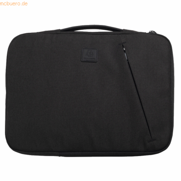 3130630171416 - Laptophülle Business für Laptops 15-16 gepolstert Griff & Reißverschlussfach B 410 x T 25 x H 310 mm Post-Consumer-Polyester schwarz