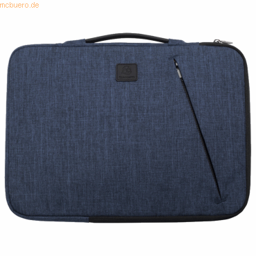 3130630171423 - Laptophülle Business für Laptops 15-16 gepolstert Griff & Reißverschlussfach B 410 x T 25 x H 310 mm Post-Consumer-Polyester blau 3130630171423 - Laptophülle Business für Laptops 15-16 gepolstert Griff & Reißverschlussfach B 410 x T 25 x H 310 mm Post-Consumer-Polyester blau