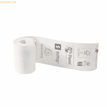 3130631407620 - Thermorolle 57x30mm x 9m SumUp für Kartenzahlung und SumUp 3130631407620 20 Stück 3130631407620 - Thermorolle 57x30mm x 9m SumUp für Kartenzahlung und SumUp 3130631407620 20 Stück