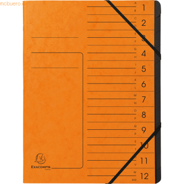 3130635412040 - Ordnungsmappe 541204E DIN A4 12Fächer Karton orange 3130635412040 Exacompta 3130635412040 - Ordnungsmappe 541204E DIN A4 12Fächer Karton orange 3130635412040 Exacompta