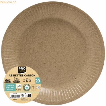 3281510791092 - Pappteller ohne Kunststoff 23 cm 3281510791092 20 Stück 3281510791092 - Pappteller ohne Kunststoff 23 cm 3281510791092 20 Stück