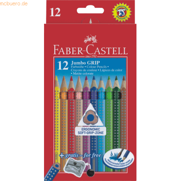 Faber Castell Farbstifte Jumbo Grip VE=12 Farben