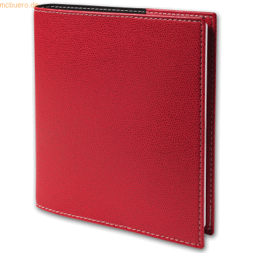 3371010122202 - Buchkalender Executif 16x16cm Club Kirschrot 2023