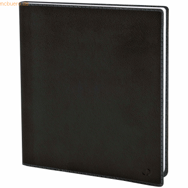 3371010350780 - Buchkalender Executif 16x16cm Toscana schwarz 2023