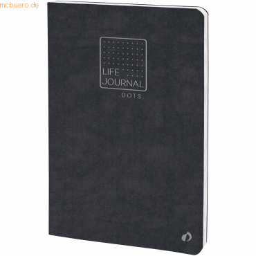 3371010460106 - Life Journal Slim 15x21cm dot-Lineatur schwarz