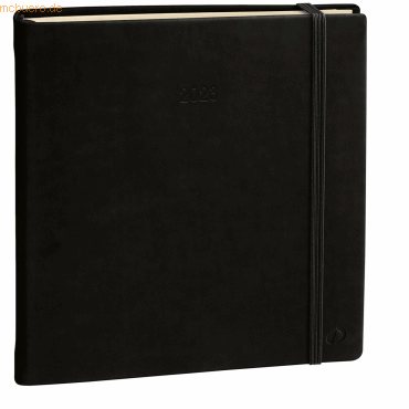 Quo Vadis Buchkalender Executif Prestige 16x16cm Silk schwarz 2025