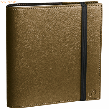 Quo Vadis Terminkalender Time & Life Medium 16x16cm Metallic-Khaki 202