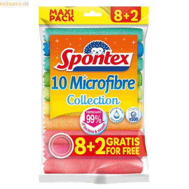 3384122300178 - Allzwecktuch Microfibre Collection 19780028 sort 10St 3384122300178 SPONTEX 10 Stück 3384122300178 - Allzwecktuch Microfibre Collection 19780028 sort 10St 3384122300178 SPONTEX 10 Stück