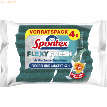 3384124703090 - Schwamm Flexy Fresh 19470309 4St 3384124703090 SPONTEX 4 Stück 3384124703090 - Schwamm Flexy Fresh 19470309 4St 3384124703090 SPONTEX 4 Stück