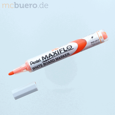 3474377910762 - 12 x Whiteboardmarker Maxiflo 2mm Rundspitze orange