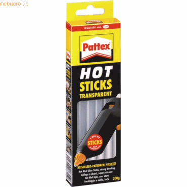 Pattex Heißkleb-Patronen Hot Klebesticks 11mm 200g VE=10 Stück