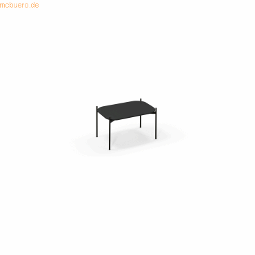 3660141226300 - Beistelltisch Paperflow Meet Rechteck furniertes MDF Stahlgestell B 750 x T 500 x H 400 mm schwarz schwarz 3660141226300 - Beistelltisch Paperflow Meet Rechteck furniertes MDF Stahlgestell B 750 x T 500 x H 400 mm schwarz schwarz