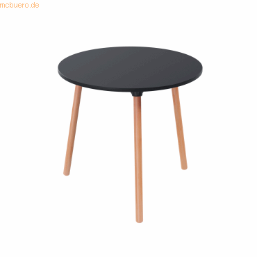 3660141226607 - Bistrotisch Palomba rund 3-Fuß Gestell aus Massivholz Ø 800 x H 750 mm schwarz Buche 3660141226607 - Bistrotisch Palomba rund 3-Fuß Gestell aus Massivholz Ø 800 x H 750 mm schwarz Buche