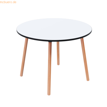 3660141226676 - Bistrotisch Palomba rund 3-Fuß Gestell aus Massivholz Ø 800 x H 750 mm weiß Buche 3660141226676 - Bistrotisch Palomba rund 3-Fuß Gestell aus Massivholz Ø 800 x H 750 mm weiß Buche