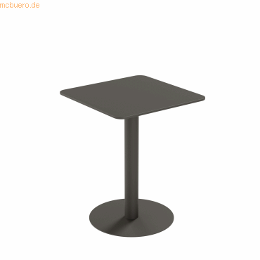 3660141226768 - Paperflow Outdoor-Tisch Cross quadratisch Tellerfuß B 600 x T 600 x H 750 mm schwarz mattschwarz 3660141226768 - Paperflow Outdoor-Tisch Cross quadratisch Tellerfuß B 600 x T 600 x H 750 mm schwarz mattschwarz